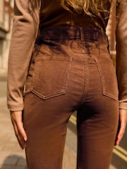 Brown Cord Flared Trousers - Image 4 of 6