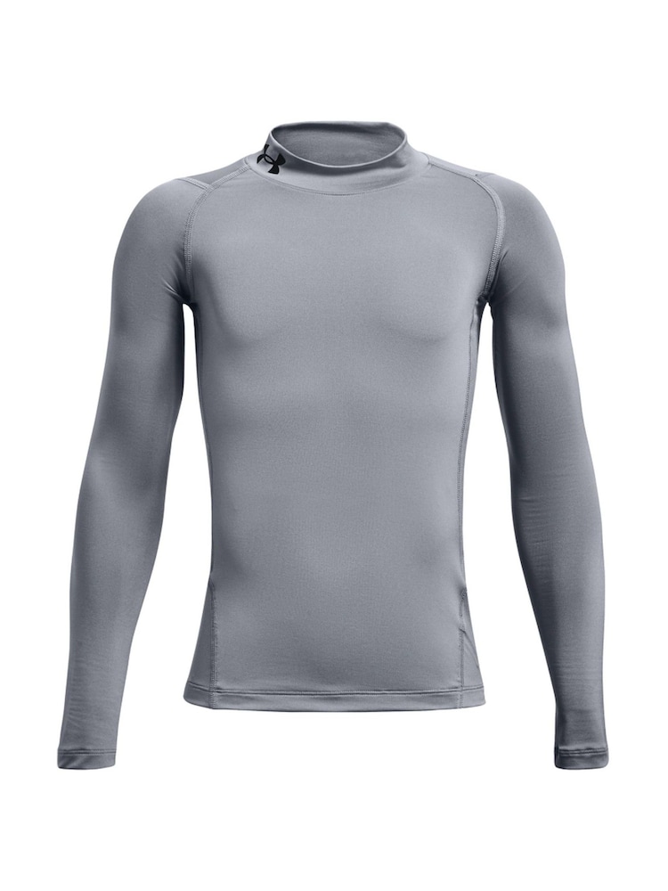 Chmurzysty szary - Under Armour Heat Geat Mock Neck Long Sleeve T-Shirt - Image 1 of 2