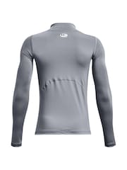 Chmurzysty szary - Under Armour Heat Geat Mock Neck Long Sleeve T-Shirt - Image 2 of 2
