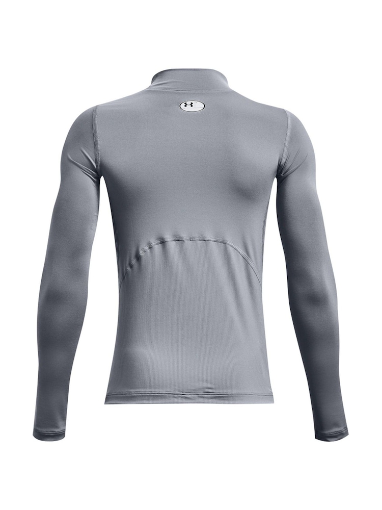 Chmurzysty szary - Under Armour Heat Geat Mock Neck Long Sleeve T-Shirt - Image 2 of 2