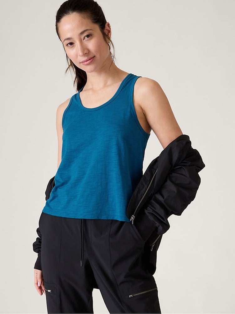 Athleta Blue Essential Tank Top - Image 1 of 2 Athleta Blue Essential Tank Top - Image 1 of 2