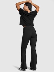 Victoria's Secret PINK Black Relay Compression Flared Leggings - Image 2 of 3