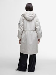 Barbour® International Kaylee Mid Length Hooded Showerproof Coat - Image 2 of 7