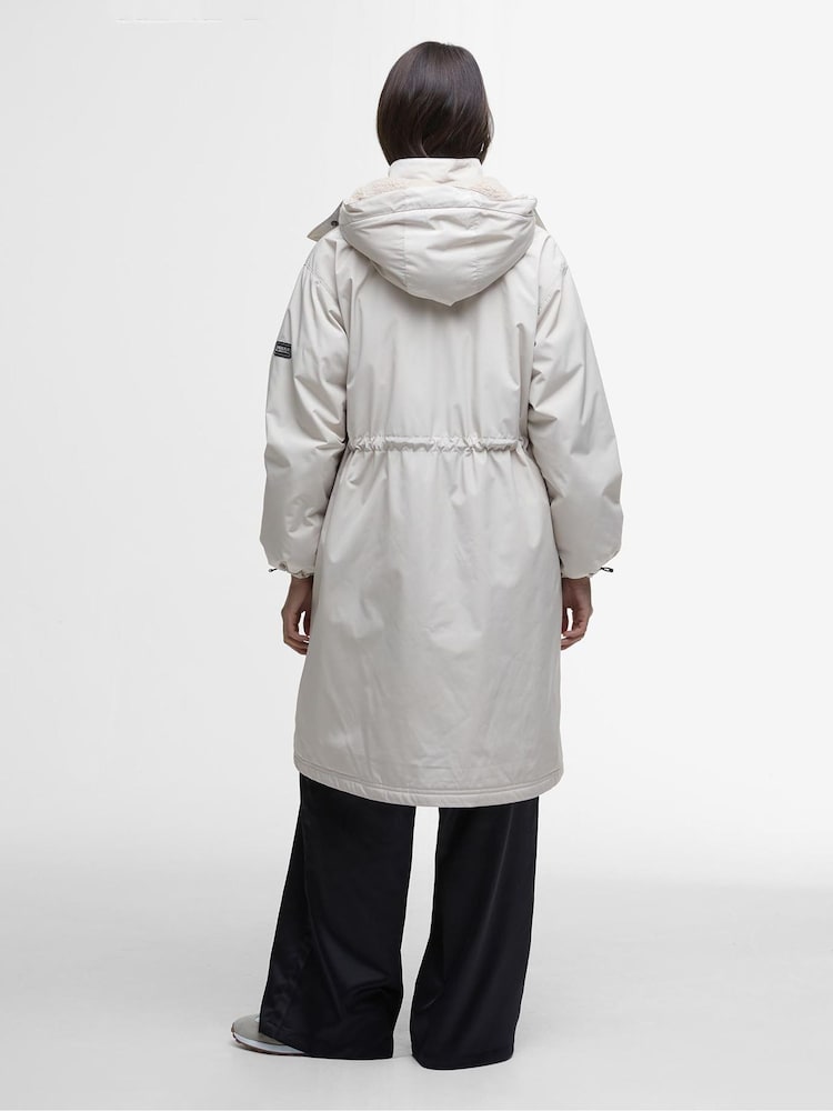 Barbour® International Kaylee Mid Length Hooded Showerproof Coat - Image 2 of 7