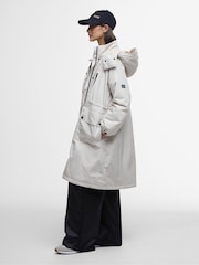 Barbour® International Kaylee Mid Length Hooded Showerproof Coat - Image 3 of 7