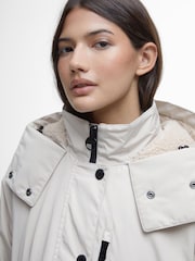 Barbour® International Kaylee Mid Length Hooded Showerproof Coat - Image 6 of 7