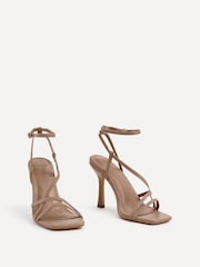 Linzi Nude Savannah Strappy Stiletto High Heels - Image 3 of 5