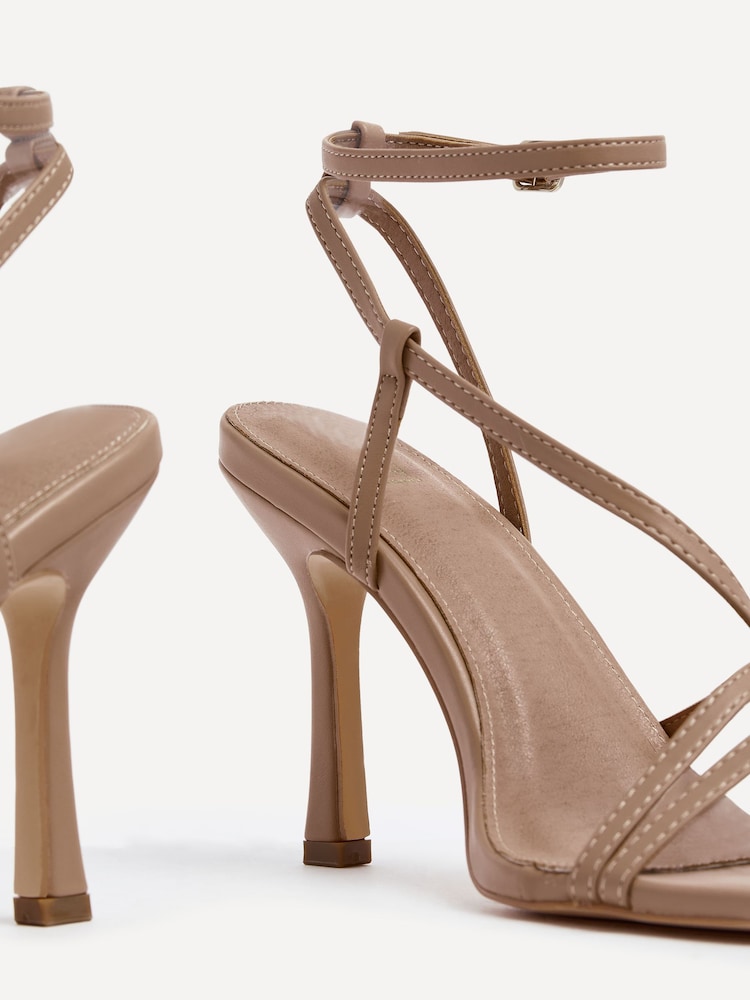 Linzi Nude Savannah Strappy Stiletto High Heels - Image 5 of 5