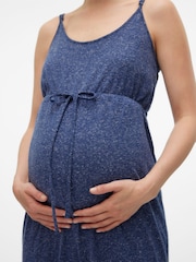 Mamalicious Blue Jersey Jumpsuit - Image 2 of 5