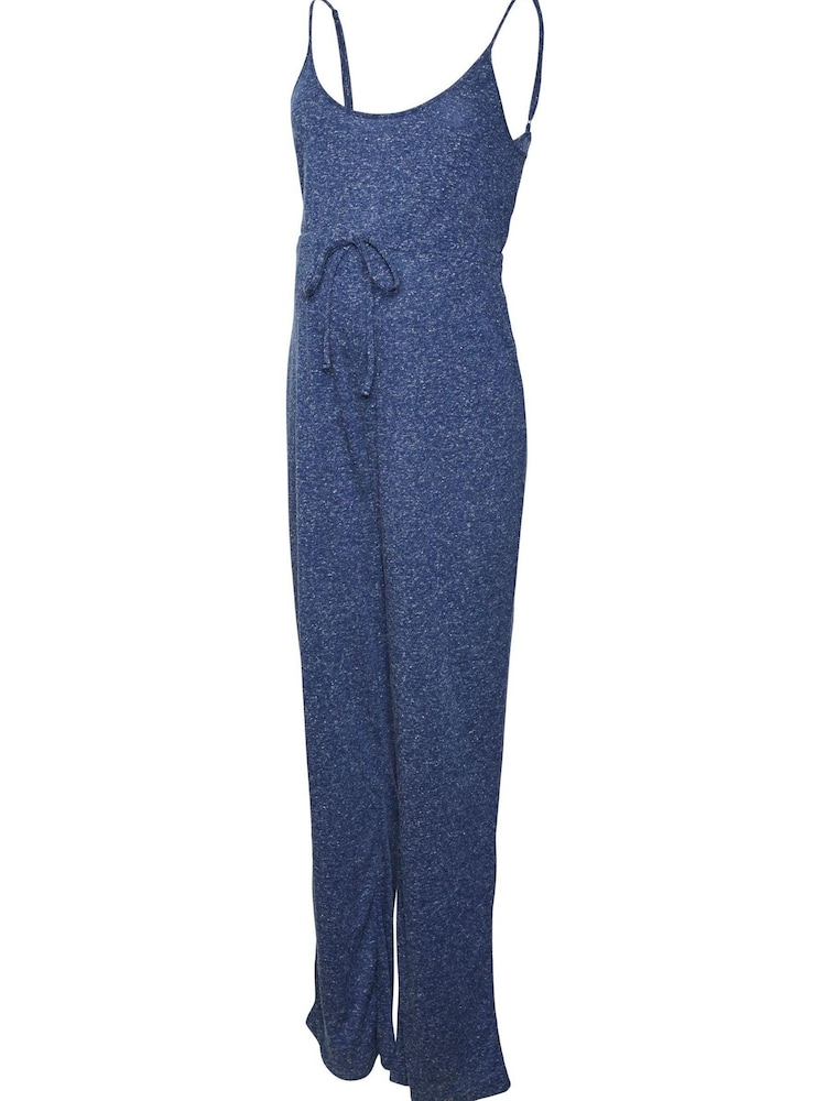 Mamalicious Blue Jersey Jumpsuit - Image 5 of 5