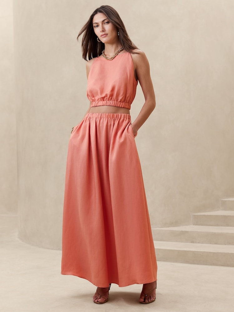 Banana Republic Pink Cropped Tank Top - Image 1 of 1
