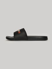 Superdry Black Tarp Vegan Pool Sliders - Image 2 of 4