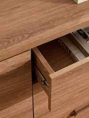 Mid Natural Nolan Oak Effect 6 Drawer Chest of Drawers - Image 4 of 9