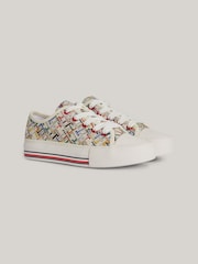 Tommy Hilfiger Aop Low Cut Lace-Up Sneakers - Изображение 1 из 5