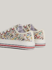 Tommy Hilfiger Aop Low Cut Lace-Up Sneakers - Изображение 2 из 5
