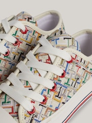 Tommy Hilfiger Aop Low Cut Lace-Up Sneakers - Изображение 3 из 5