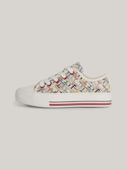 Tommy Hilfiger Aop Low Cut Lace-Up Sneakers - Изображение 5 из 5