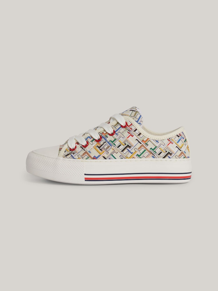 Tommy Hilfiger Aop Low Cut Lace-Up Sneakers - Изображение 5 из 5