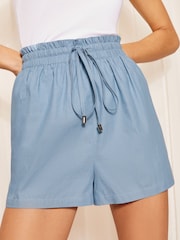 Friends Like These Blue Chambray Drawstring Shorts - Image 2 of 4