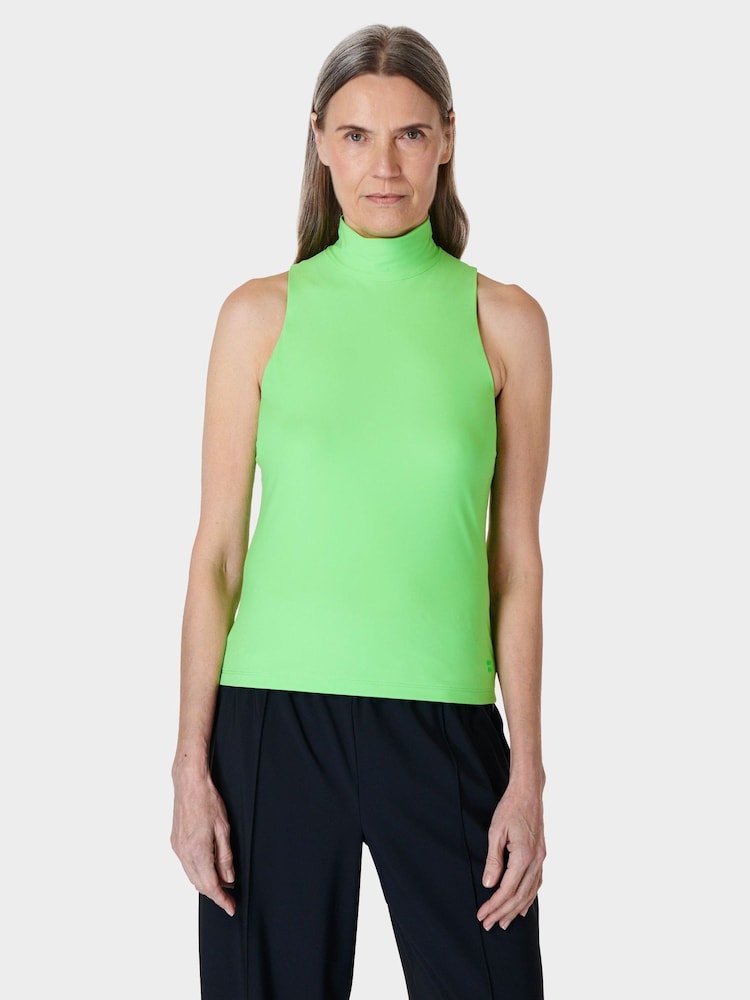 Sweaty Betty Zest Green Zest Explorer High Neck Sleeveless Top - Image 1 of 7