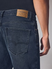 Blue Ink Washed Regular Tapered Fit Vintage Wash Denim Jeans - Image 6 of 11