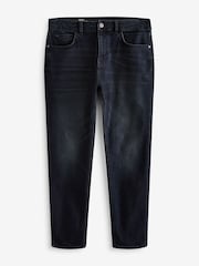 Blue Ink Washed Regular Tapered Fit Vintage Wash Denim Jeans - Image 7 of 11