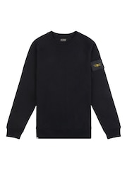 Flyers Mens Loose Fit Black Sweatshirt - Image 7 of 9