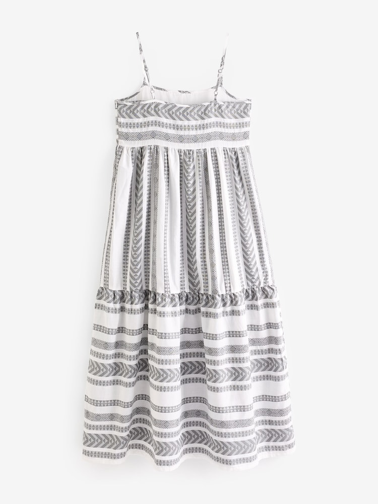 JDY Graphic Print Tiered Summer Maxi Dress - Image 2 of 3