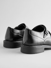 Black Double Monk Shoes - Image 3 of 6