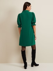 Phase Eight Green Zip Candice Mini Dress - Image 2 of 6
