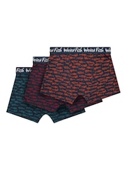 Verde - Boxeri Weird Fish Ashridge, pachet de 3 - Imaginea 1 din 4
