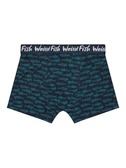 Verde - Boxeri Weird Fish Ashridge, pachet de 3 - Imaginea 3 din 4