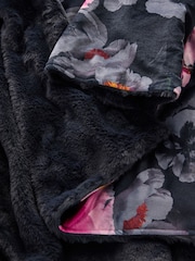 B By Ted Baker Navy/Pink Reversible Waterfall Floral Cardigan - Image 7 of 8