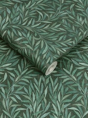 Graham & Brown Green Salix Leaves Wallpaper - Image 3 of 3