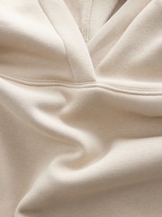 Haferflocken - Kuscheliger, mit Fleece gefütterter Longline-Hoodie mit schwerer Materialqualität - Bild 10 von 11