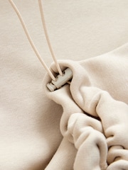 Haferflocken - Kuscheliger, mit Fleece gefütterter Longline-Hoodie mit schwerer Materialqualität - Bild 9 von 11