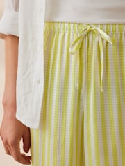 American Vintage Green Shaning Straight Striped 100% Cotton Trousers - Image 3 of 4