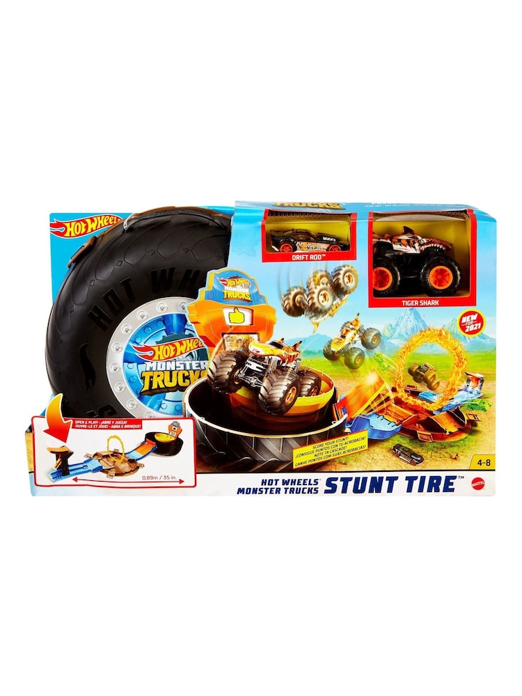 Buy Hot Wheels Monster Trucks Stunt Tire Playset from the Next UK