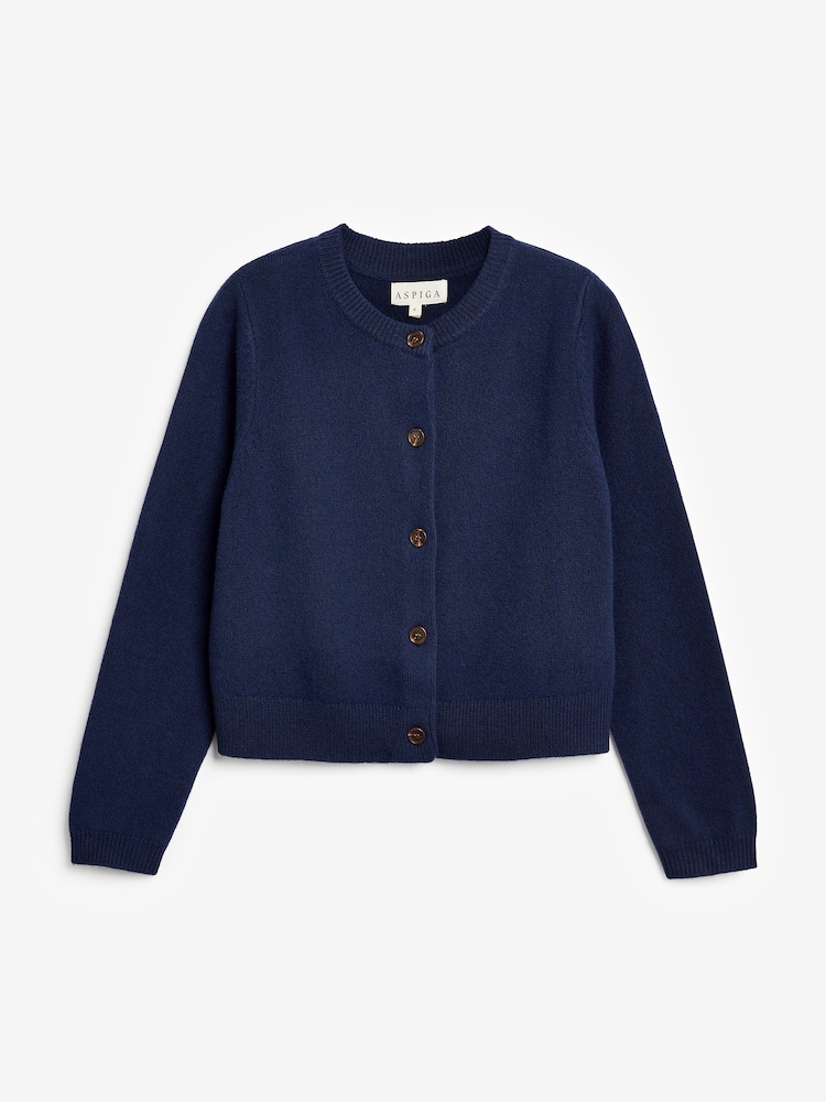 Aspiga Navy Blue Brittany Cardigan - Image 4 of 4