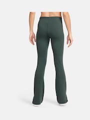 Nike Dark Green Chill Knit Mini-Rib Flared Leggings - Image 2 of 3