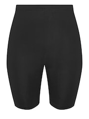 Yours Curve Black 2 PACK Floral Print Cycling Shorts - Image 8 of 8