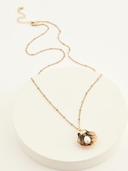 Rockett St George Gold Tone Shell and Pearl Necklace - Image 4 of 6
