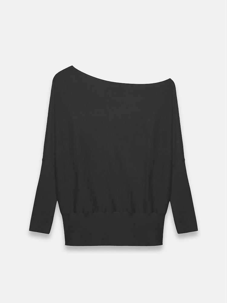 Mint Velvet Blue 100% Cotton Off The Shoulder Top - Image 4 of 4 Mint Velvet Blue 100% Cotton Off The Shoulder Top - Image 4 of 4