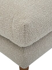 Barker and Stonehouse Brown Larkin Boucle Ottoman Footstool - Image 3 of 6