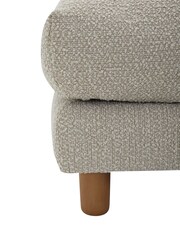Barker and Stonehouse Brown Larkin Boucle Ottoman Footstool - Image 4 of 6