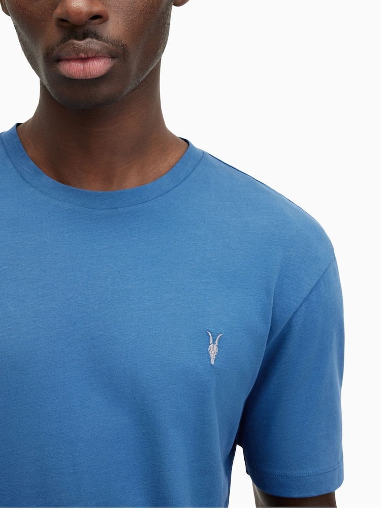 AllSaints Blue Brace Short Sleeve Crew Neck T-Shirt - Image 2 of 5