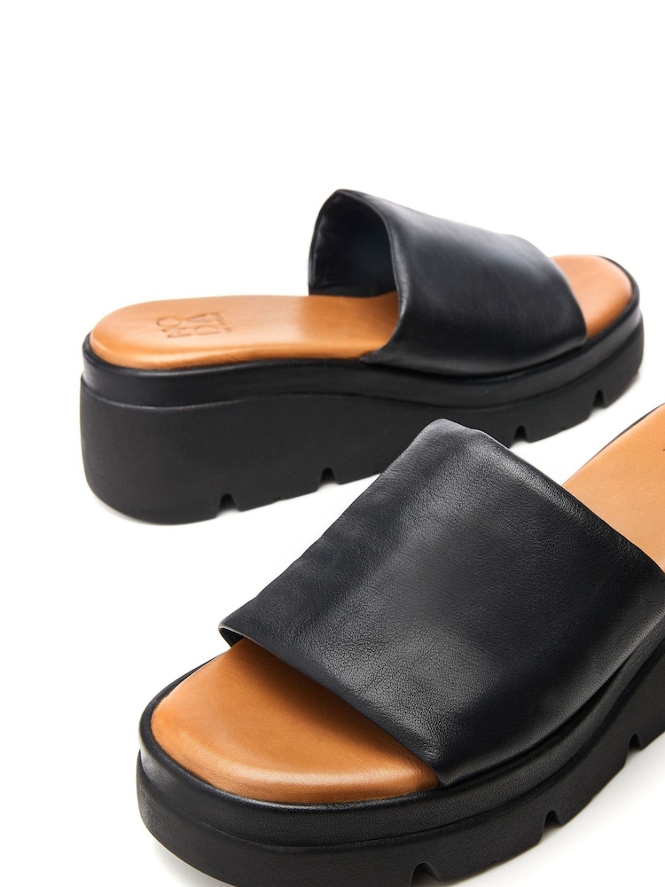 Moda In Pelle Namya High One Band Netty Wedges - Image 4 of 4