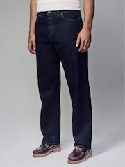 Blue Rinse Relaxed Fit Vintage Wash Denim Jeans - Image 1 of 10