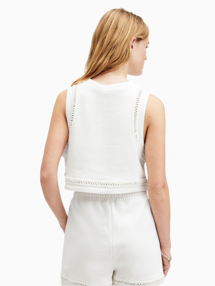 AllSaints White Ewelina Lila Top - Image 2 of 6