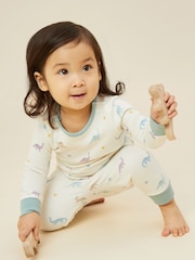 MORI Cream Organic Cotton & Bamboo Long Sleeve Pyjamas - Image 1 of 7